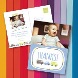 Jongens Kind op feestdag Dank je wel briefkaart<br><div class="desc">Ontworpen door: fat*fa*tin. Eenvoudig aan te passen met uw eigen tekst,  foto of afbeelding. Voor douaneverzoeken,  te contacteren gelieve vet*fa*tin direct. Aangepaste kosten zijn van toepassing op www.zazzle.com/fat_fa_tin www.zazzle.com/color_therapy www.zazzle.com/fatfatin_blue_knot www.zazzle.com/fatfatin_red_knot www.zazzle.com/fatfatin_box www.zazzle.com/fatfatin_ink</div>