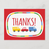 Jongens Kind op feestdag Dank je wel briefkaart (Voorkant)