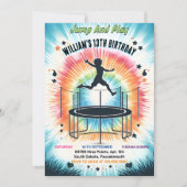 jongens kinder coole trampoline Park 13e verjaarda Kaart (Voorkant)