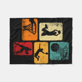 Jongens Kinder Mannen Bysketbyll Fun Bysketbyll F Fleece Deken (Voorkant (Horizontaal))