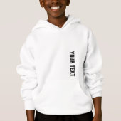 Jongens Kinder White Hoodie Sweatshirt Pullover (Voorkant)
