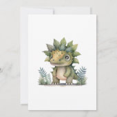 Jongens Kinderen Dinosaur 4e 5e 6e 7e Verjaardagsf Kaart (Achterkant)