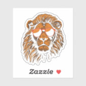 Jongens Kinderen Grappige Leeuw Dier Sticker (Vel)