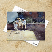Jongens Kitten Winslow Homer Briefkaart