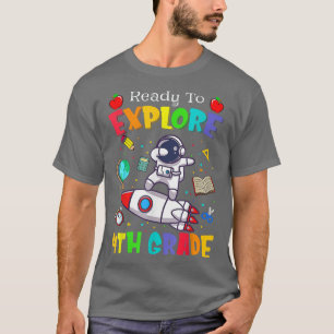 Jongens klaar om 4e graad terug te gaan naar schoo t-shirt