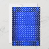 Jongens Koninklijk Blauw Goud Prins 1e Verjaardags Kaart (Achterkant)