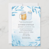 Jongens Koppels Rood Blauw Baby shower Kaart (Voorkant)