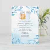 Jongens Koppels Rood Blauw Baby shower Kaart (Staand voorkant)