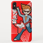 Jongens korte naam rockstar kind Case-Mate iPhone case (Achterkant)