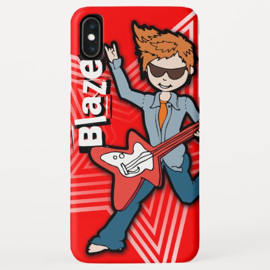 Jongens korte naam rockstar kind Case-Mate iPhone case (Achterkant)