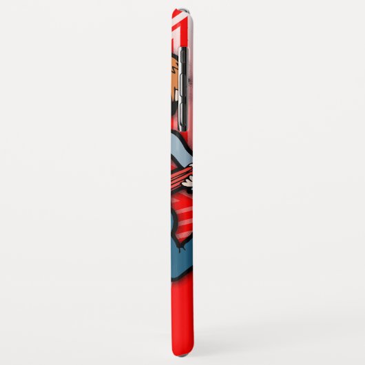 Jongens korte naam rockstar kind Case-Mate iPhone case (Achterkant/links)