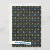 Jongens Krijtbord Dinosaurus Baby Douche Uitnodigi Kaart (Achterkant)