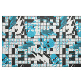 Jongens kruiswoordpuzzel stof (Fat Quarter)