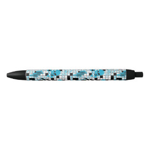 Jongens kruiswoordpuzzel zwarte inkt pen