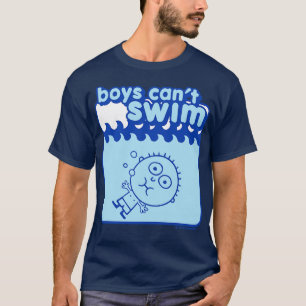 JONGENS KUNNEN NIET ZWEMMEN T-SHIRT
