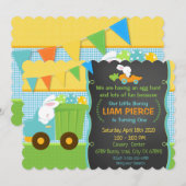 Jongens Lente Pasen Verjaardagsfeestje Konijn Stor Kaart (Voorkant / Achterkant)