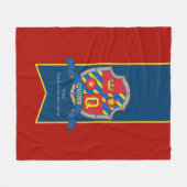 Jongens letter Q naam betekent Quinn leeuw ridders Fleece Deken (Voorkant (Horizontaal))