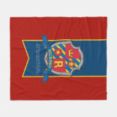 Jongens letter R naam betekent Richard leeuw ridde Fleece Deken (Voorkant (Horizontaal))