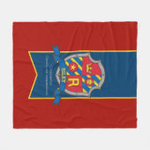 Jongens letter R naam betekent Riley leeuw ridders Fleece Deken (Voorkant (Horizontaal))