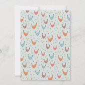 Jongens Leuk Modern Boerderij Kip Baby shower Kaart (Achterkant)