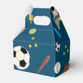 Jongens Leuke Sport Thema Kids Verjaardagsfeestje Bedankdoosjes (Achterkant)