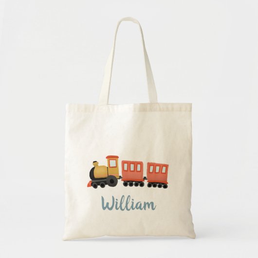 Jongens Leuke trein reizen vervoer Kinder Tote Bag (Voorkant)