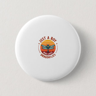Jongens Libelle (2) Ronde Button 5,7 Cm