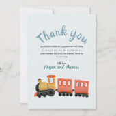 Jongens Lief Trein Reizen Dank U Bedankkaart (Voorkant)
