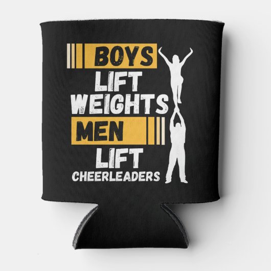 Jongens Lift Gewichten Mannen Lift Cheerleaders Ch Blikjeskoeler (Voorkant)