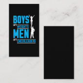 Jongens Lift Weight Mannen Lift Cheerleader Visitekaartje (Voorkant / Achterkant)