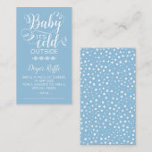 Jongens Luier Raffle Baby Het is koud buiten Kaart (Voorkant / Achterkant)