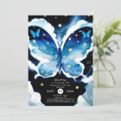 Jongen's Magische Vlinder Verjaardag Kaart (Staand voorkant)