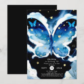 Jongen's Magische Vlinder Verjaardag Kaart (Voorkant / Achterkant)