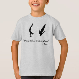 Jongens Mannen gymnastiek met trampoline shirt