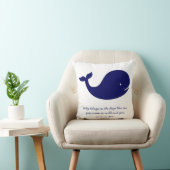Jongens marinethema Blauwe Oceaan Theme Whale Pill Kussen (Stoel)