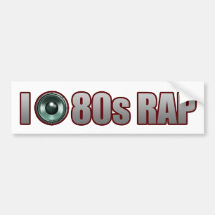jongens meisjes 80s RAP MUSIC HIP-HOP JAMS Bumpersticker