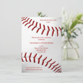 jongens meisjes baseball - verjaardag of teamparty kaart (Staand voorkant)