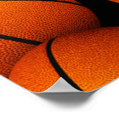 Jongens Meisjes Basketbal verjaardagsfeestje welko Poster (Hoek)