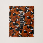 Jongens Meisjes Basketbal Zwart Wit Team Kleuren Legpuzzel (Verticaal)