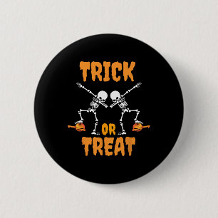 Jongens Meisjes Dabbing Pompoen Skeleton Zombie Ko Ronde Button 5,7 Cm