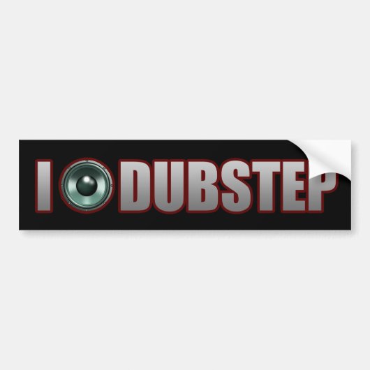 jongens meisjes DUBSTEP Bumpersticker (Voorkant)