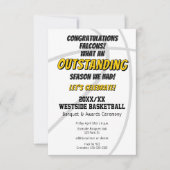 Jongens Meisjes Einde van het Basketbal Seizoen Te Kaart (Voorkant)