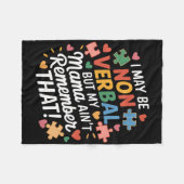 Jongens Meisjes Grappig Autisme Wees onder de indr Fleece Deken (Voorkant (Horizontaal))
