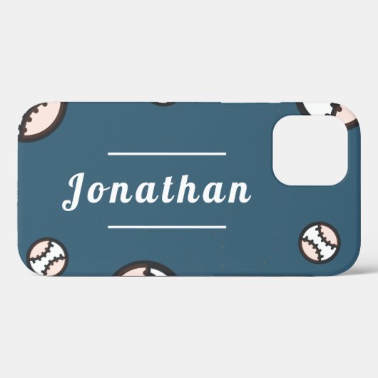 Jongens Meisjes Honkbal Gepersonaliseerde Spelers Case-Mate iPhone Case (Achterkant (horizontaal))