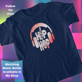 Jongens & Meisjes Hoofdtelefoon Hip Hop Pasen T-shirt