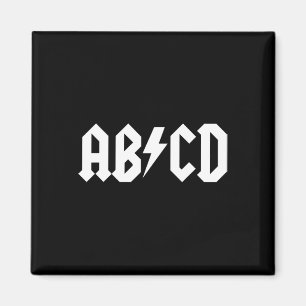Jongens Meisjes Leraren Abcd Rock Grafisch Terug N Magneet
