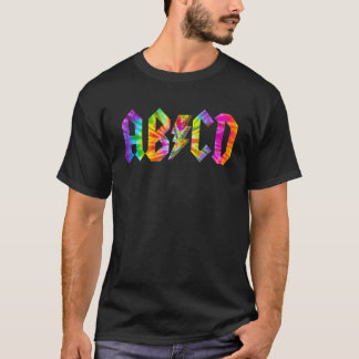 Jongens Meisjes Leraren ABCD Rock Grafisch terug n T-shirt