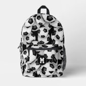 Jongens Meisjes Monogram voetballen Patroon Bedrukte Rugzak (Voorkant)