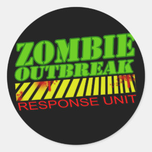 Jongens Meisjes Ondode Zombies Grappig Zombie shir Ronde Sticker