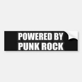 jongens meisjes POWERED BY PUNK ROCK muziek Bumpersticker